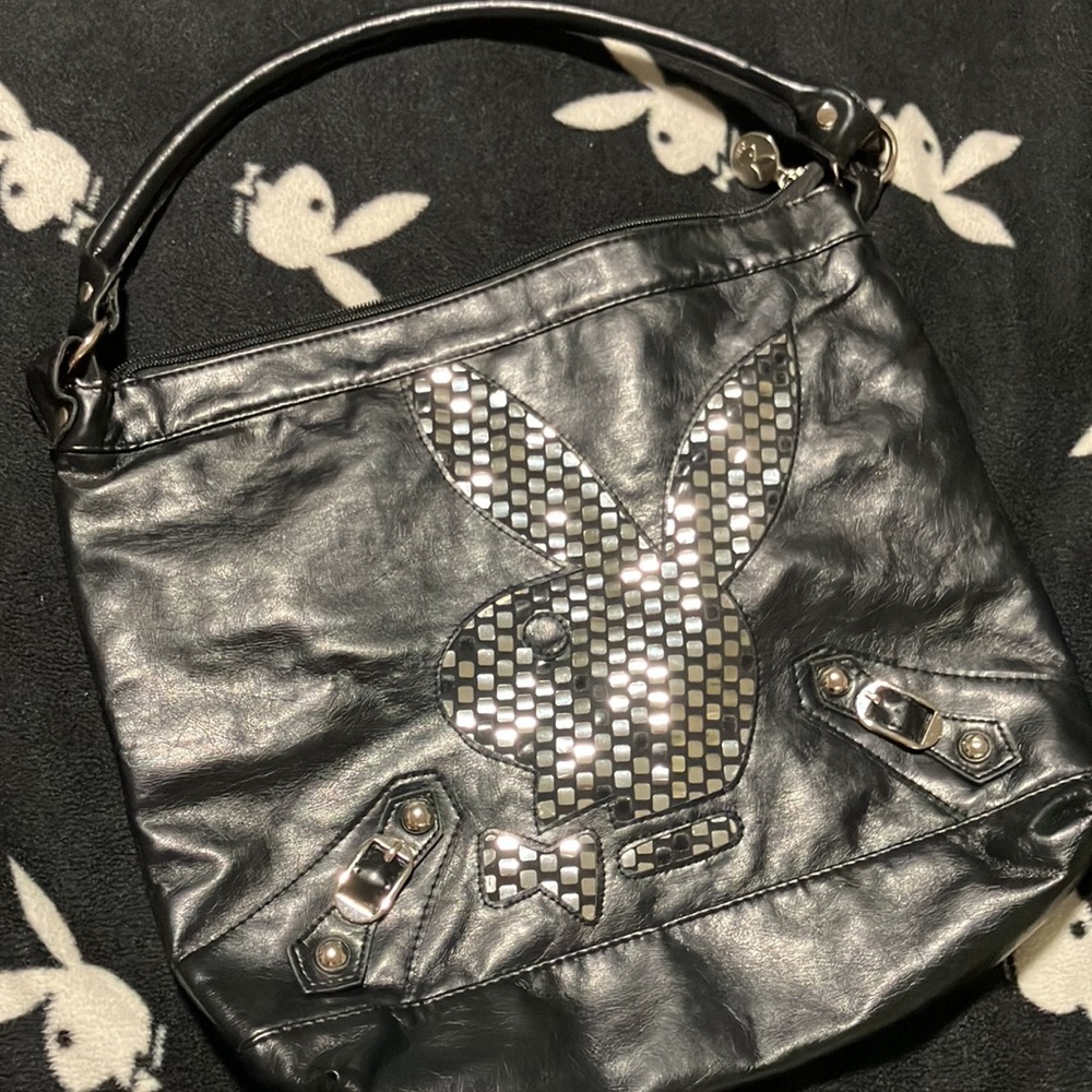 Playboy Silver Sequin Bag
